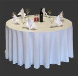 Hotel Wedding Table Cloth Cover Round Polyester Tablecloth (DPF10780)