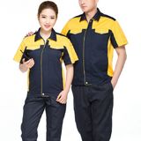 Customize Workwear Cotton Construction Worker Suits Short Sleeve Engineer Working Uniform (1)