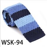 Men's Fashionable 100% Polyester Knitted Necktie