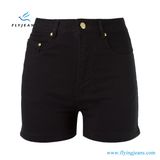 Latest Design Black Jeans High Waist Denim Shorts for Woman