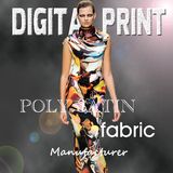 2017 fashion Poly Print Textile Digital Printing (X1078)