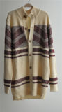 Winter Patterned Knitted Men Cardigan with Button