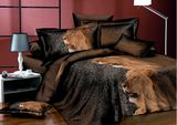 100% Cotton Printed 3D Bedding Set