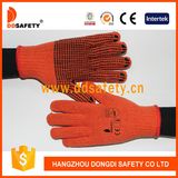 Ddsafety 2017 Cotton or Polyester Knitted Gloves PVC Dots