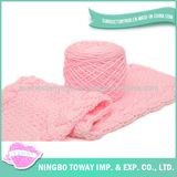 Hot Women Wholesale Cotton Long Knitted Pink Scarf