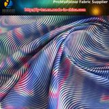 Abstract Printing Pattern on Polyester Woven Taffeta Fabric