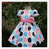 Na Countryside Polkdot Flower Girls Dress for All Season