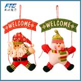 Santa Claus Snowman Tree Door Christmas Decoration for Home