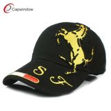 The Horse Racing Car Design Black Baseball Cap (09006)