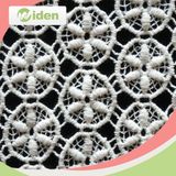 Circle Flower Pattern Guipure Embroidery Cord Lingerie Lace Fabric