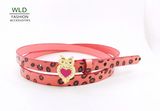 Owl Buckl Fashion Leopard PU Jean Belt for Lady (KY5315)