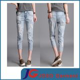 Boyfriend Style Women Online Slim Trousers Gril Slacks (JC1389)