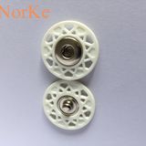 Plastic Covered Metal Spring Snap Button for Fashion Coats