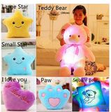 LED Glowing Stuffed Plush Pillow Cushion