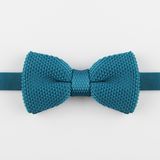 Pewter Knit Bow Tie