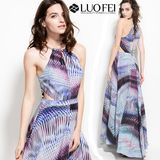 High-End Women Swing Hem Maxi Dress From Clothing Factory