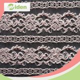 Embroidered Pink Color Nylon Net Lace Chantilly Lace Fabric