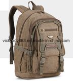 Double Shoulder Canvas Leisure Computer School Outdoor Sports Backpack (CY3667)