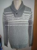 Men Knitted Fashion Pullover Sweater in 100%Cotton (M12-005)