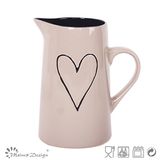 1 Litter Ceramic Heart Design Pitcher Hot Selling High Quality