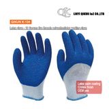 K-134 10 Gauges 5 Threads Polycotton Latex Working Safety Gloves