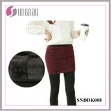 Hot Sale Warm Fake Two-Piece Culottes Fleece Foot Leggings