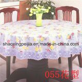 Lace Hem Printed Tablecloth