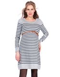 2017 High Quality Customized Striped Cotton Knitted Maternity & Nursing Dress