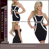 Sexy Spaghetti Straps Women Bandage Bodycon Celebrity Cocktail Dresses (N184)