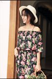 2017 Women Fashion Sexy Sleeveless Summer Boho Tribe Print Beach Dress