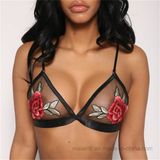 2017 New Flower Embroidered Ladies Sexy Bra