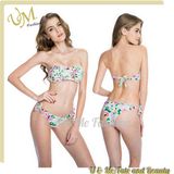 Sexy Girls Flower Swimsuits High Waisted Bikini