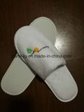 5 Star Hotel Printing Logo Polyester Fleece Hotel Slipper