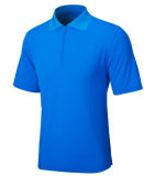 Plain Style Golf Polo Shirts with Half Zip Placket