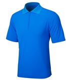 Plain Style Golf Polo Shirts with Half Zip Placket