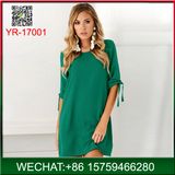 Hot Selling American Style Woman Casual Half Sleeve Dress