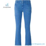 Blue Stretch Cotton Boot Cut Women Denim Jeans