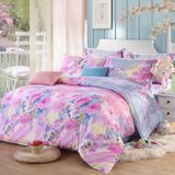 100% Cotton/Polyester Reactive Printed Bedding Duvet Cover Set with Deep Sleep Fabric