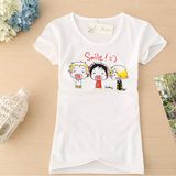 Custom Cotton Short Sleeve Women T-Shirt