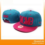 Flat Brim Raised Embroidery Snapback Cap, Design Your Snapback Cap