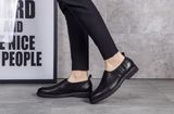 Cow Leather Derby Shoes Mens Black Formal Dress Shoes