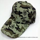 Custom Printed Lengthen Flat Brim Camo Baseball Cap Logo Design