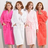 Promotional Hotel / Home Cotton / Flannel / Coral Fleece Woman / Couple Bathrobes / Pajamas / Nightwear