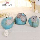 Lovely Blue Owl Piggy Bank for Children Gift.