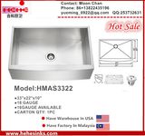 Stainless Steel Zeron Radius Apron Farmhouse Handmade Sink for Kitchen