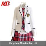 American Style Girls School Uniform Design with Skirt