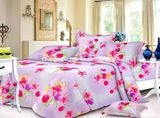 Printed Poly/Cotton Fitted Bedspread Patchwork Bedding Set