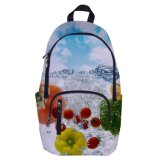 New Design Logo Mesh Backpack Price of Navy Blue School Bags