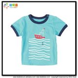 Cotton Jersey Children Wear Blue Color Chidren Shirts