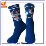 Sublimation Sports Stars Shape Printting Socks with Custom